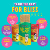Fillo's Walking Tamales Variety Pack, Ready to Eat Meal, Gluten Free, 7 Pk