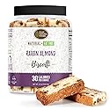 DIJAS Natural Foods, Individually Wrapped Fat Free Biscotti Cookie, All Natural Preservative Free Ingredients, Delicious Low Calorie Snack (Raisin
