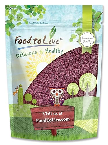 Food to Live Black Elderberry Juice Powder,12 Ounces - Raw Dried Berries, Unsulfured, Vegan, Bulk, For Baking, Juices, Smoothies, Yogurts, Instant