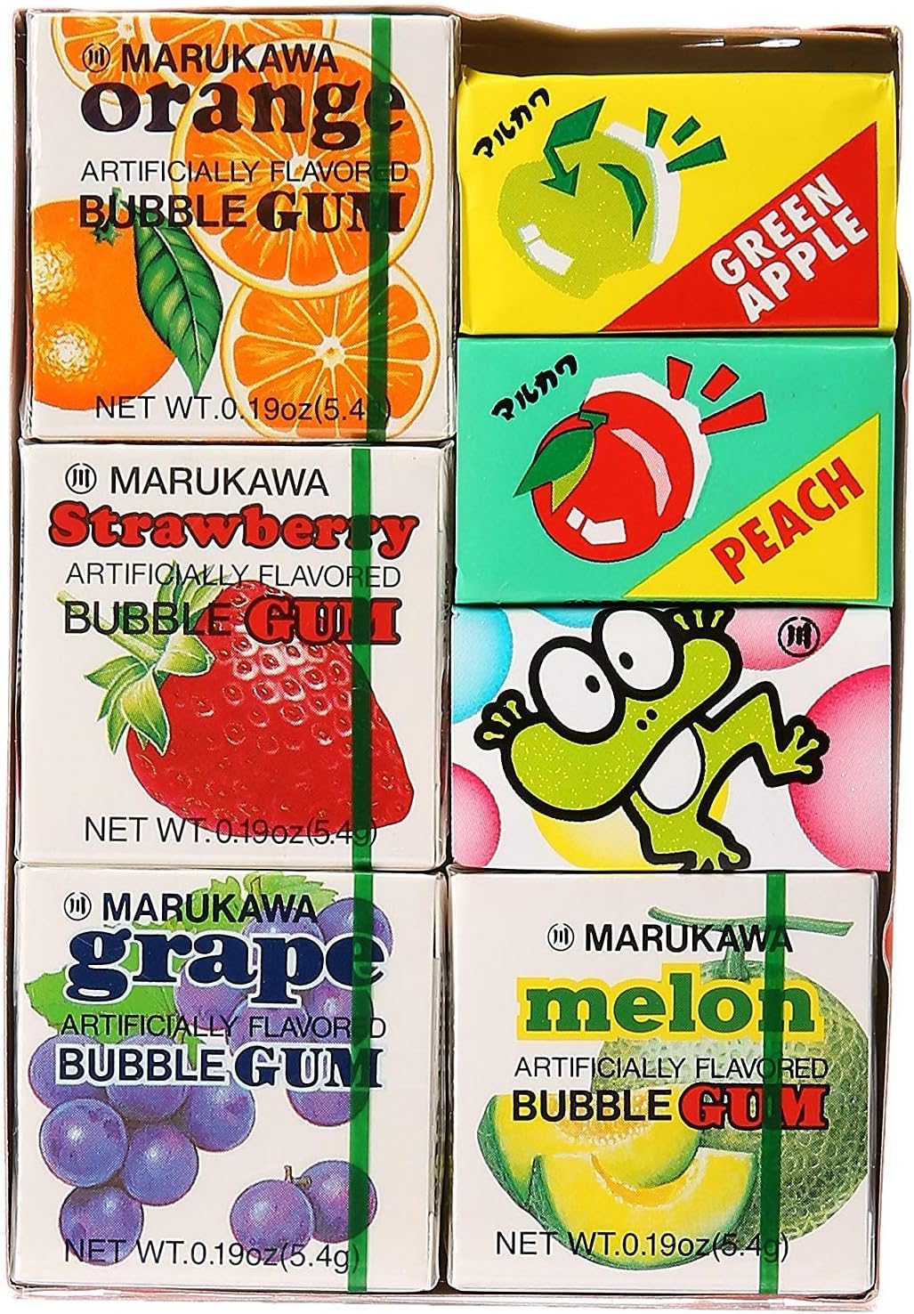 Marukawa 7 Pack Bubble Gum 1.29oz (3 Pack)