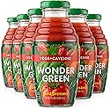 Wonder Green Organic Veg8 + Cayenne Cold Pressed Juice - 6 Pack (8.45 oz) - 100% Vegetable Juice, Low Sodium, No Added Sugar, Not From Concentrate