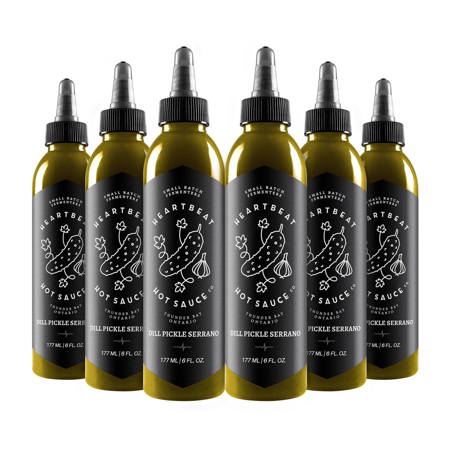 Heartbeat Hot Sauce Co. | Dill Pickle, 6 oz. 6 pack