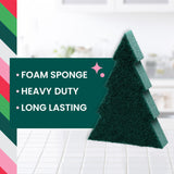 Scotch-Brite Merry + Brite Holiday Collection, 3 Pop-Up Sponges, 1 Heavy Duty Christmas Tree Sponge, 2 Scrubbing Pads, 1 Snowflake Sponge, 1 Pack per