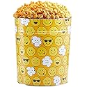 The Popcorn Factory Popcorn Gift Tin, Make you Smile, 3.5 Gallons (Robust Cheddar, Butter, Caramel)