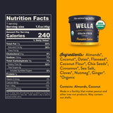 Wella Cereal Oatmeal Alternative, Gluten-Free Breakfast Hot Cereal, Grain-Free Paleo Organic Vegan High Protein Superfood, Plant-Based Non-GMO, Low in