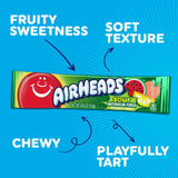 Airheads Sour Full-Size Candy Bars, Taffy Variety Bulk Box, Individually Wrapped Candy, Three Assorted Flavors, 60 Count Box