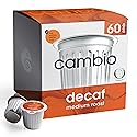 Cambio Roasters Organic Coffee Pods - Decaf Medium Roast, The Only Organic Recyclable Aluminum Coffee Pods, Small Batch Roasted, Keurig® Compatible