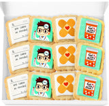 Get Well Soon Cookies Gift Basket | Individually Wrapped 12 Pack | Decorated Cookie Feel Better After Surgery or Broken Arm Leg for Men Women and Kids