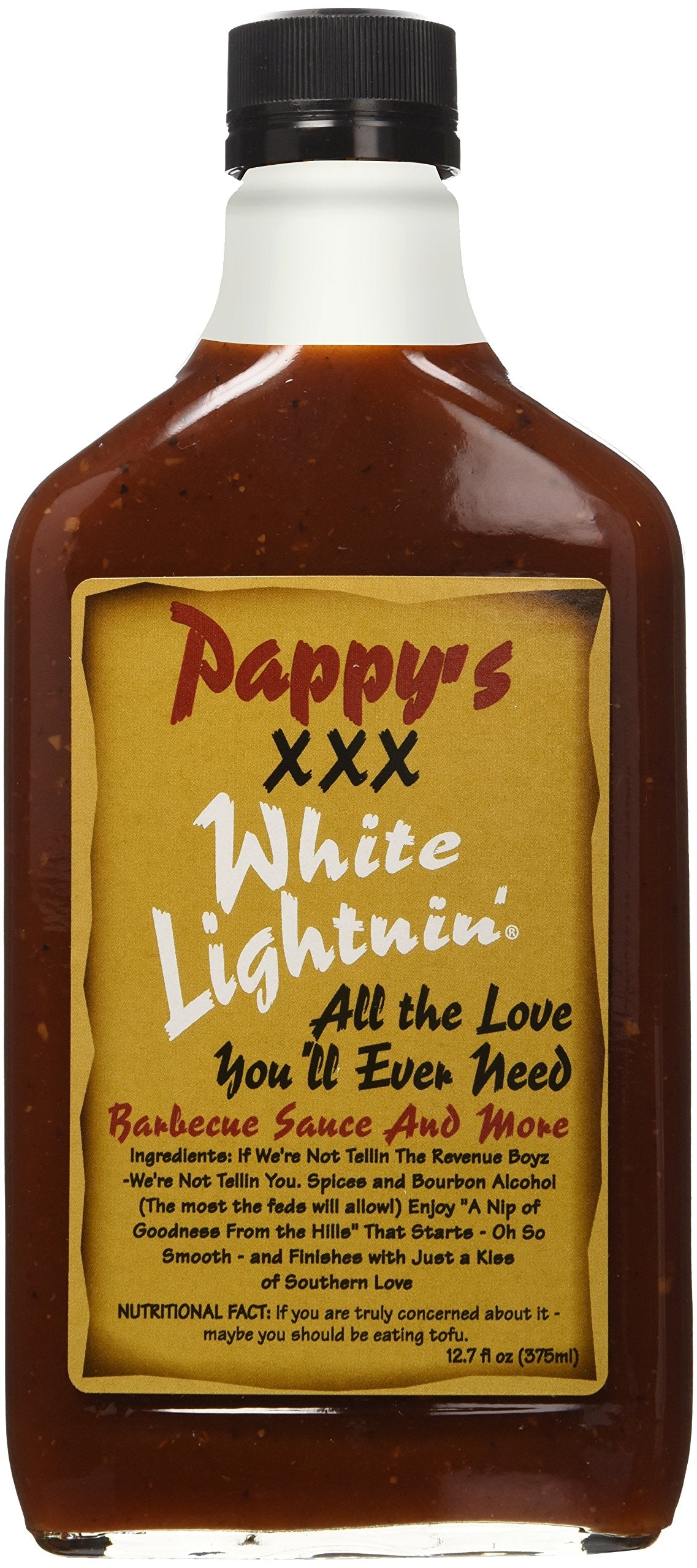 BOURBON Q Bbq Sauce Pappys Xxx White Lightning, 12.7 FZ