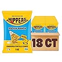 HIPPEAS Chickpea Tortilla Chips, Rockin’ Ranch Gluten Free Snacks, Dairy Free, Vegan, 1oz, Pack of 18, 3g Protein, 3g Fiber, Crunchy, Nutritious