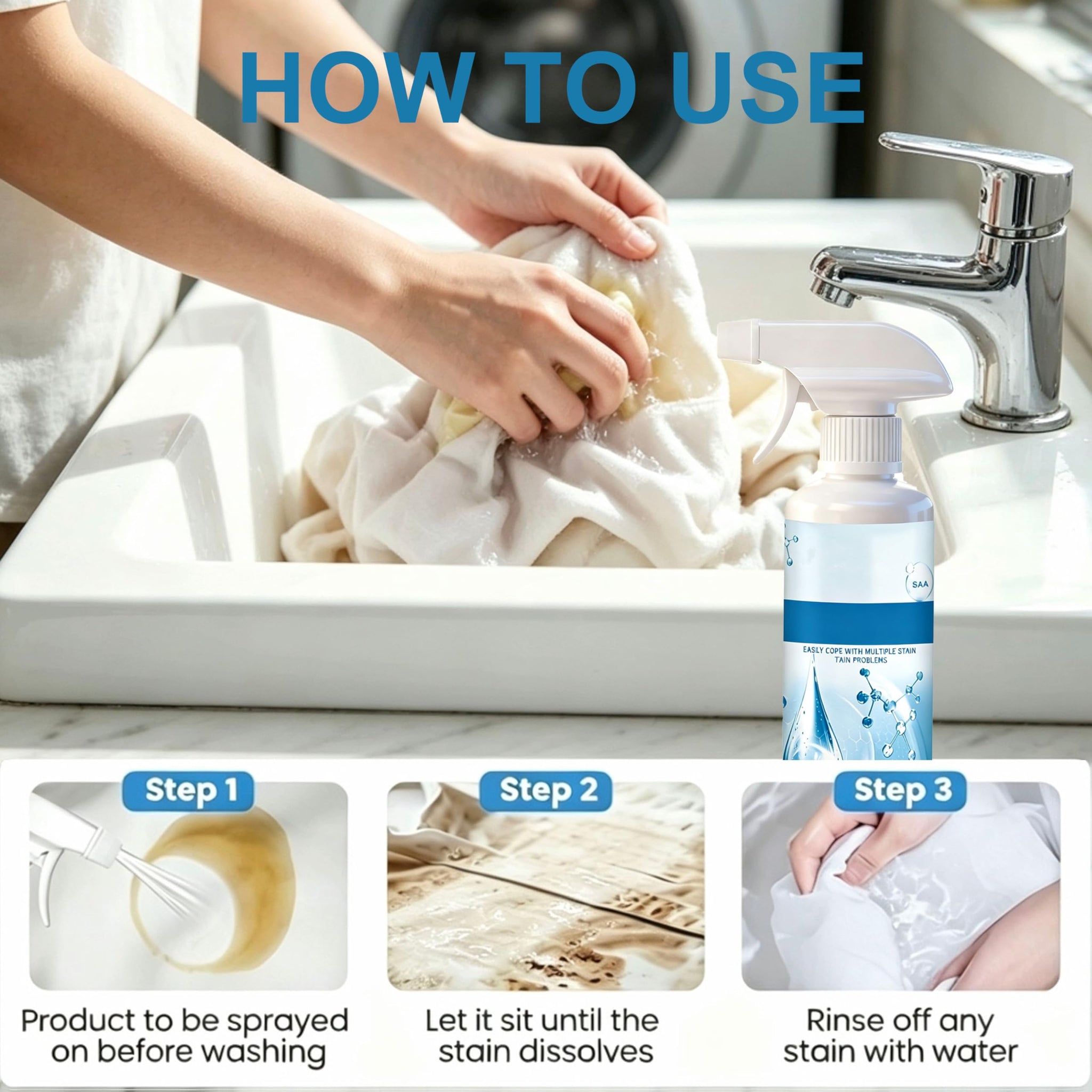 Clothing Emulsifier, 2026 New Non Ionic Emulsifiers Clothings Cleaner No Damage Fabric Spot, Multi-Purpose Clothing Emulsifier Stain Remover (3, NO)
