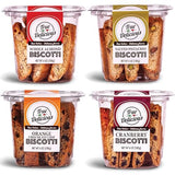 True Delicious BISCOTTI, 4 Boxes of Different Flavors (Whole Almond, Salted Pistachio, Orange Chocolate Chip, Cranberry), 4x6oz…