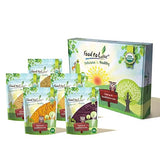 Food to Live Organic Super Powders in a Gift Box - Acai Berry Powder, Goji Berry Powder, Sacha Inchi Powder, Maca Powder, Mesquite Powder