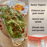 Laura’s Gourmet, Over The Top Savory Seasoned Ancient Grain Blends, “The Southwestern,” 10 oz. Tin, All-Natural, Gluten-Free Topper for Salads, Soups