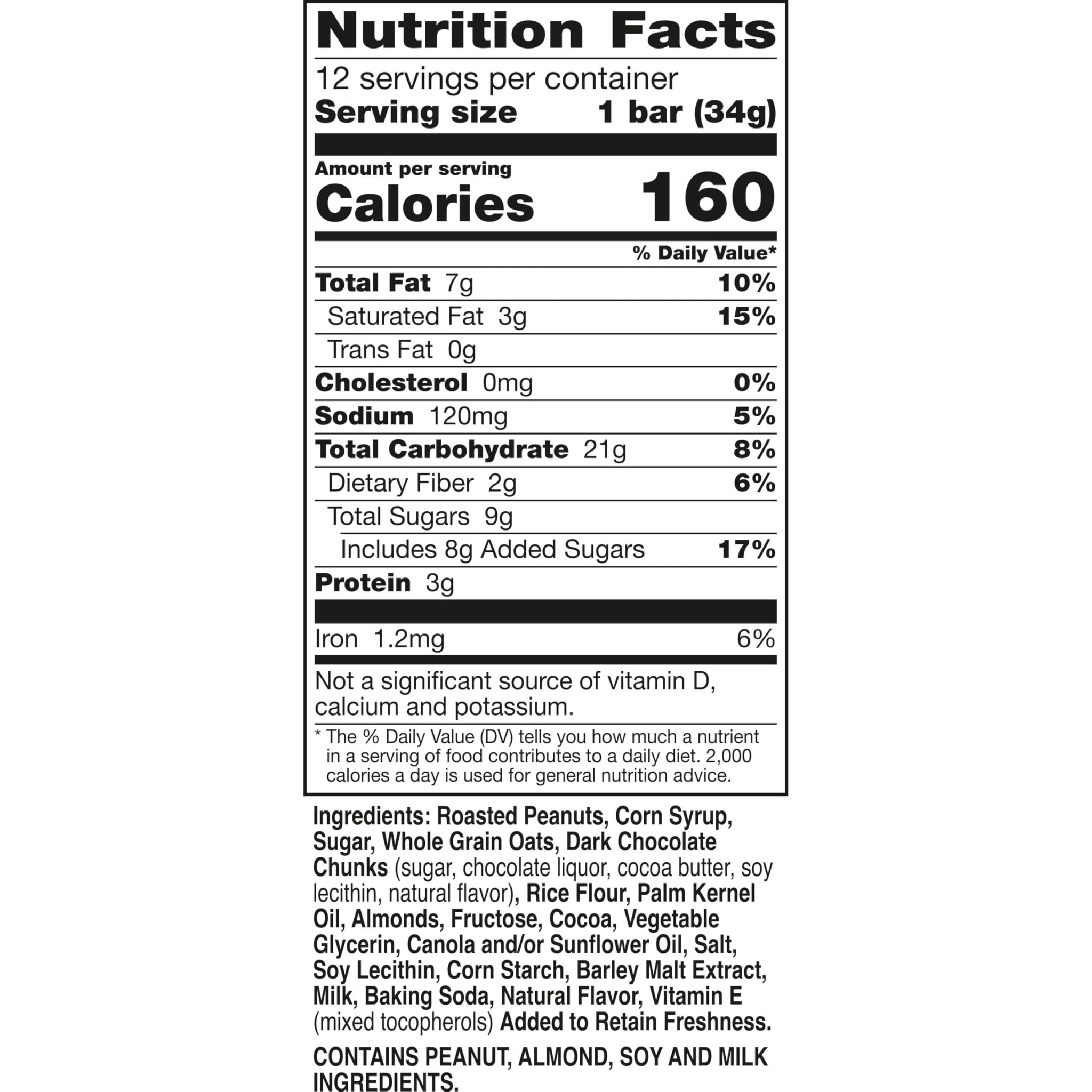 Nature Valley Granola Bars, Dark Chocolate Peanut Almond, 12 ct, 14.4 OZ