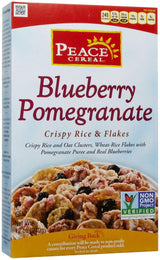 Peace Cereal Crispy Rice & Flakes Cereal - Blueberry Pomegranate - 12 oz