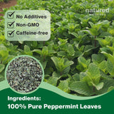 Peppermint Tea Bags - Strong Mint for Digestion & Bloating Relief - Caffeine Free Herbal Tea - 100% Pure Peppermint Leaves, Fresh & Aromatic, Non-GMO