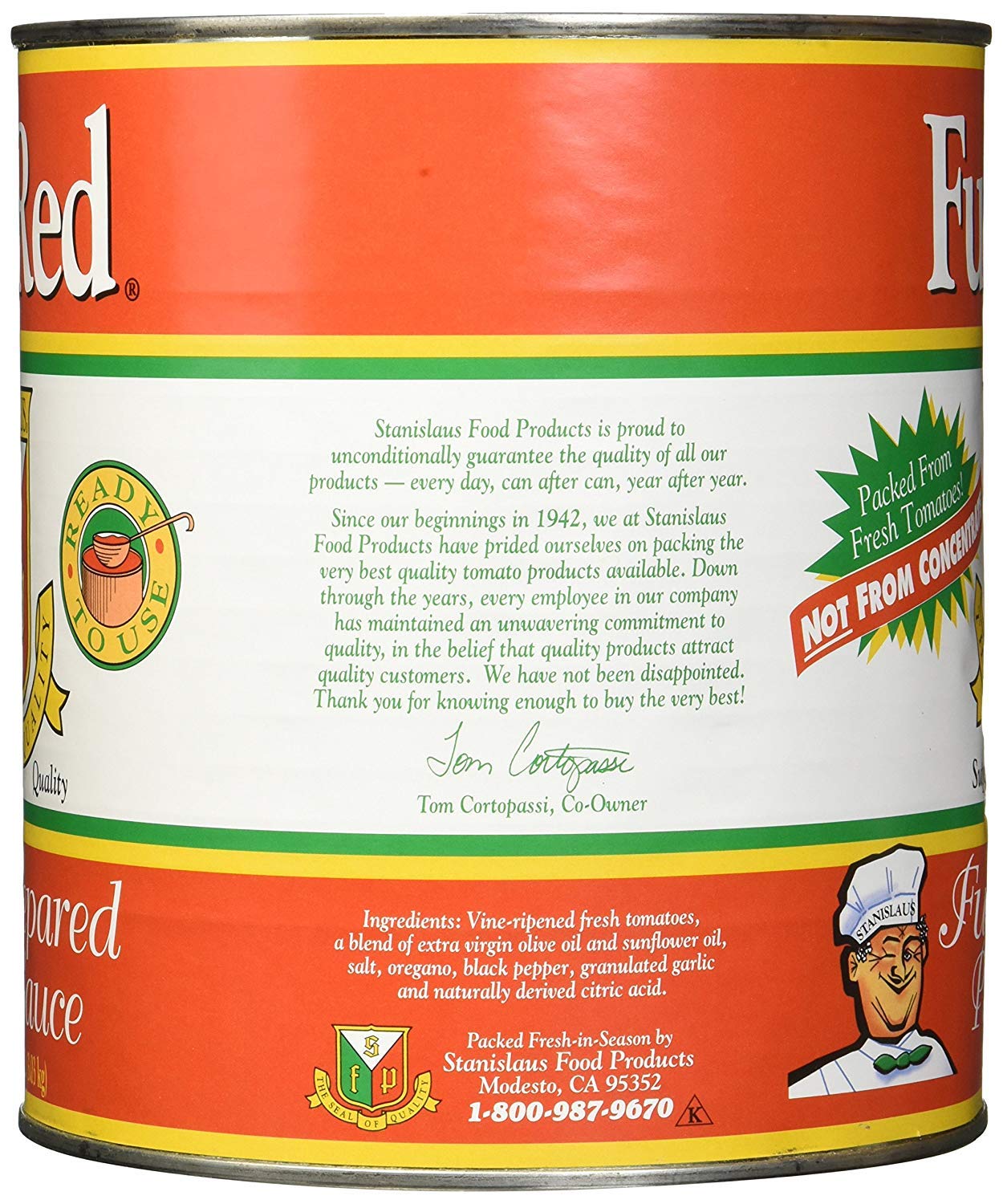 Full Red Fully Prepared Pizza Sauce #10, Pack of 6