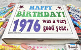RETRO CANDY YUM ~ 1976 50th Birthday Gift Box Nostalgic Candy Assortment from Childhood for 50 Year Old Man or Woman Born 1976