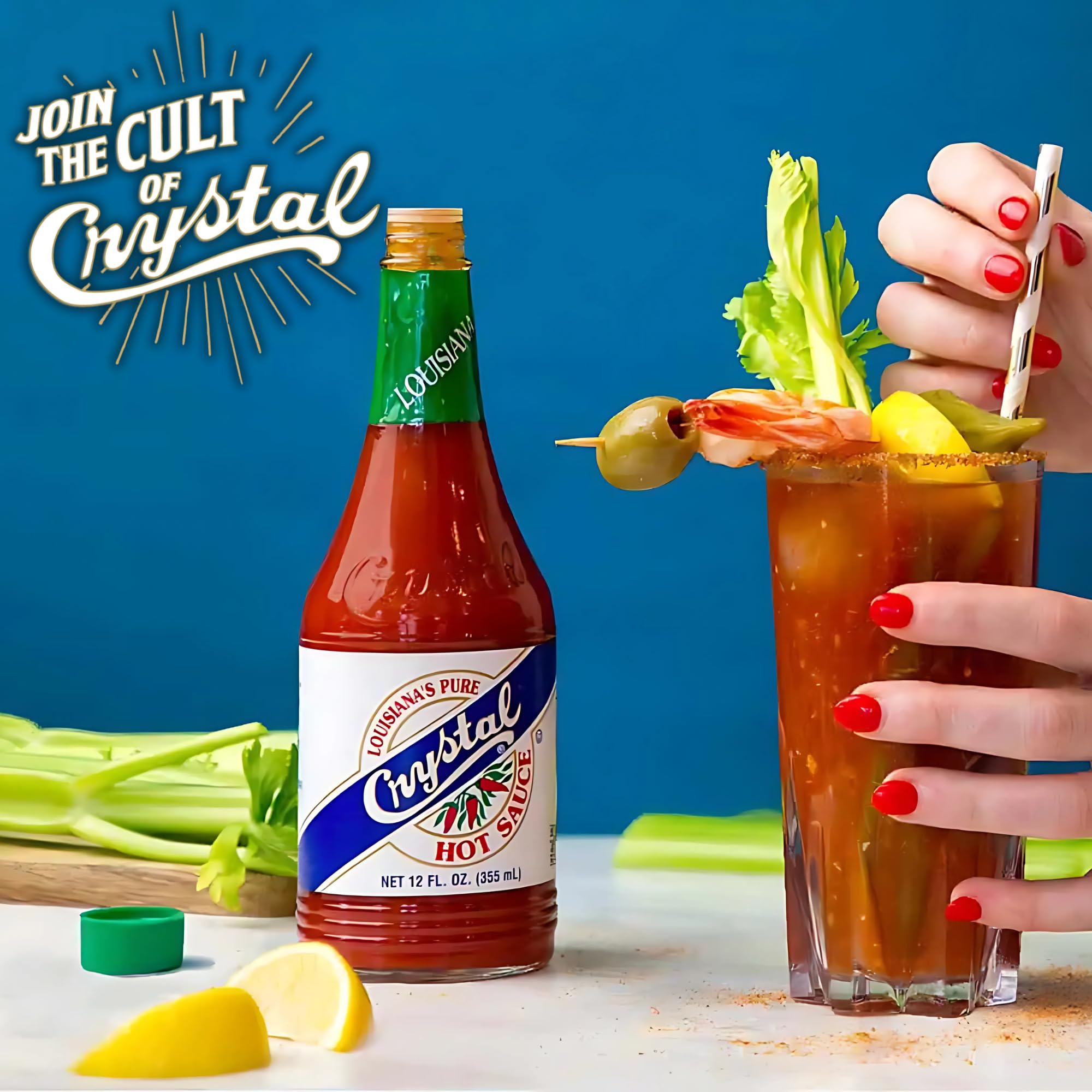 Crystal Hot Sauce 12oz (Pack of 2) - Louisiana's Pure Hot Sauce, Original Flavor - Low Fat - Low Sodium - Perfect for Spicing Up Sandwiches, Soups