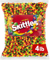 Original ChewySkittles Candy, 4lb Bulk Pack Bag of Candies for Easter Baskets, Egg Hunts, Parties, Movie Nights and Sharing with Friends and Family