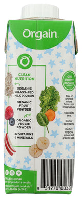 Orgain, Nutri Shake Healthy Kids Vanilla Organic, 8.25 Fl Oz
