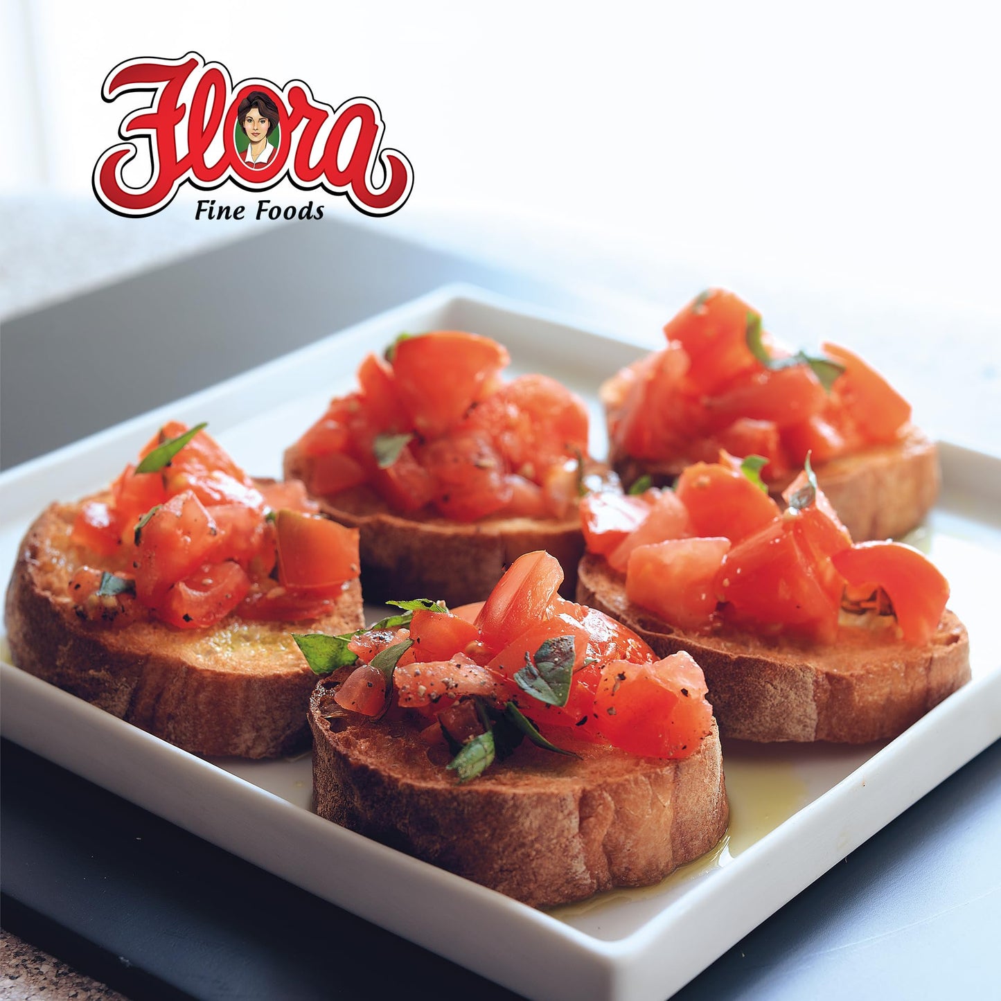 Flora Foods Organic Bruschette Mini Toasts (Garlic & Herbs) - Imported from Italy - Bread for Bruschetta