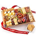 Nibble Charcuterie Deluxe Board for 4-5, Ready to Serve Charcuterie Board with Valentine's Day Ribbon