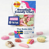 Bubs Swedish Candy Mix - Sweet & Sour Gummies - Big Skulls, Ovals & Assorted Bubs Godis - Imported from Sweden - Swedish Candy Chef - 1/2 Pound