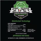 SNiPER Hospital Disinfectant, Odor Eliminator & All-Purpose Cleaner, 1 Gallon, 2-Pack