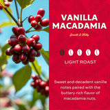 Lion Coffee Vanilla Macadamia Flavor, Arabica Coffee Beans, Light Roast Whole Bean Coffee, A Taste of Aloha, 24 Ounce Bag