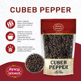 Spicy World Cubeb Pepper 3.5oz (100g) - Java Pepper - Premium Grade from Indonesia, Pure, Natural, Gluten free