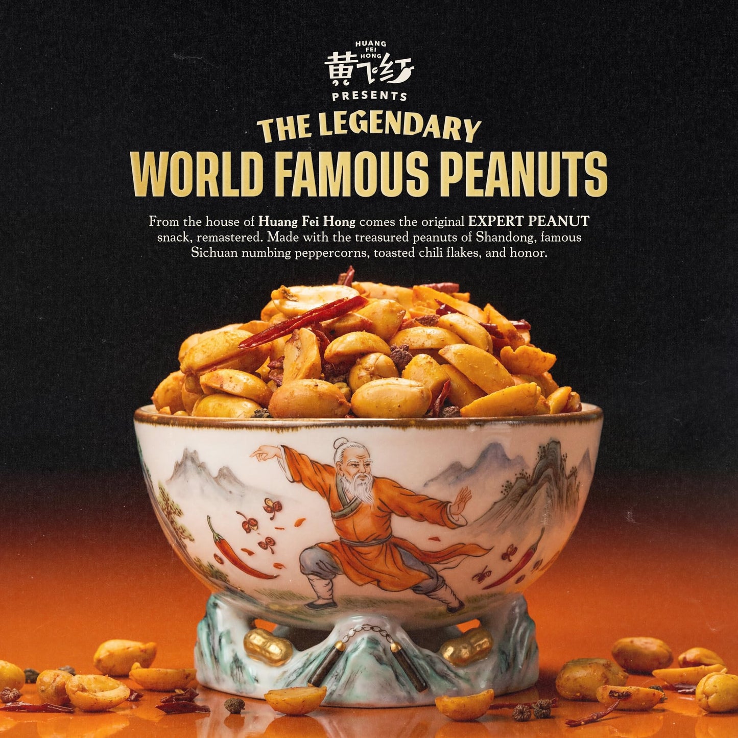 WA-CHAA! Spicy Sichuan Peanuts - Numbing Mala Peppercorns, Toasted Chili Flakes, Avocado Oil, Whole-Food Protein, Party Snacks, Non-GMO, On-The-Go