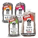 Happy Campers Variety Pack Gluten Free Bread, White Whole Grain, Cinnamon Raisin, Buckwheat Molasses, Hemp Multi-Seed, Non-GMO, Vegan, Organic