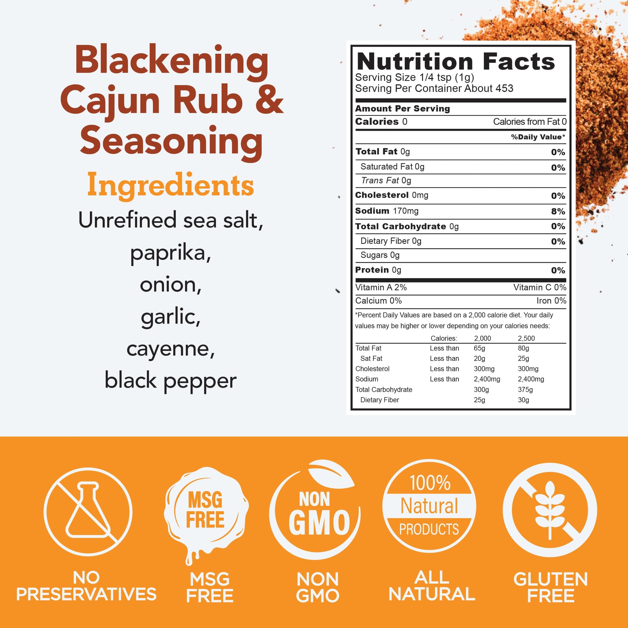 s.a.l.t. sisters Blackening Cajun Rub & Seasoning | All-Natural, Gluten Free, MSG Free, Non-GMO | Dry & Wet Rub Seasoning Base | Versatile Use