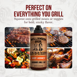 Williamson Bros - Hot Honey Southern BBQ Sauce | Sweet & Spicy, Gluten-Free, No High Fructose Corn Syrup, 15.5 oz