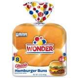 Wonder Bread Classic Hamburger Buns - 15 oz Package