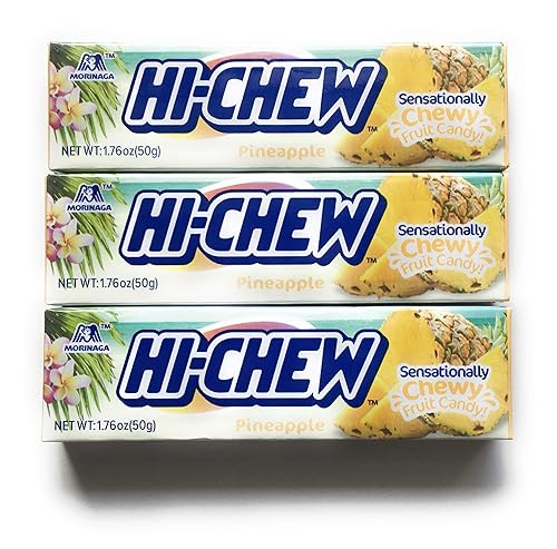 Morinaga Hi-Chew Pineapple Fruit Chews (3 pack)
