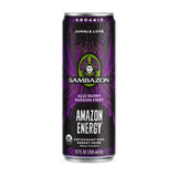 Sambazon Organic Amazon Energy Drink, Jungle Love, Acai Berry and Passionfruit, 12 Ounce (Pack of 24)