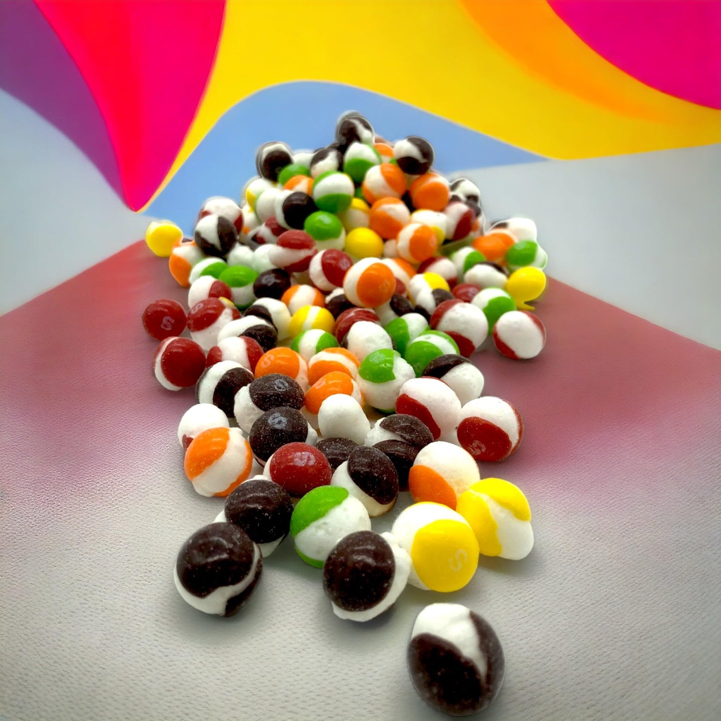 Klub Bulk Premium Freeze Dried Candy Crunchy Comets-2.5 lb Fruity Crispy Crunch Candy Popping into a Unique Shape Bursting With Flavors.Delicious