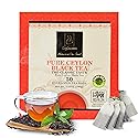 Ceylonzon Pure Ceylon Black Tea Classic Taste 50 Individually Foil-Wrapped Tea Bags, Premium BOPF SriLankan Tea with Rich Antioxidant, Perfect for Hot