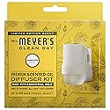MRS. MEYER'S CLEAN DAY Premium Scented Oil Diffuser Kit, Dandelion, 1 warmer and .67 fl oz refill