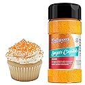 Bakerpan Sugar Sprinkles for Baking - 7 Ounce Orange Decorating Sugar Crystals for Cookies, Cake Pops, Ice Cream (Made in USA)