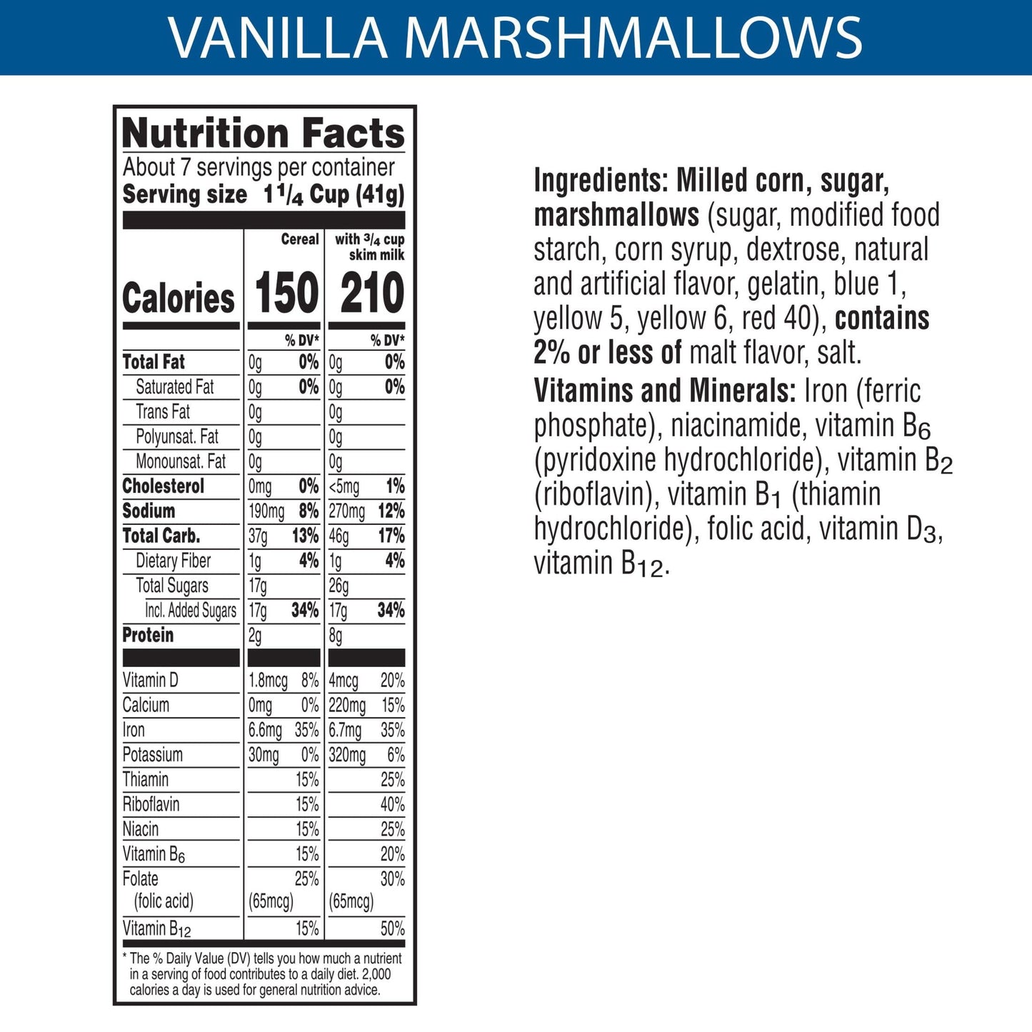 Kellogg's Frosted Flakes Cold Breakfast Cereal, 7 Vitamins and Minerals, Kids Snacks, Original with Vanilla Flavored Marshmallows (10 Boxes)