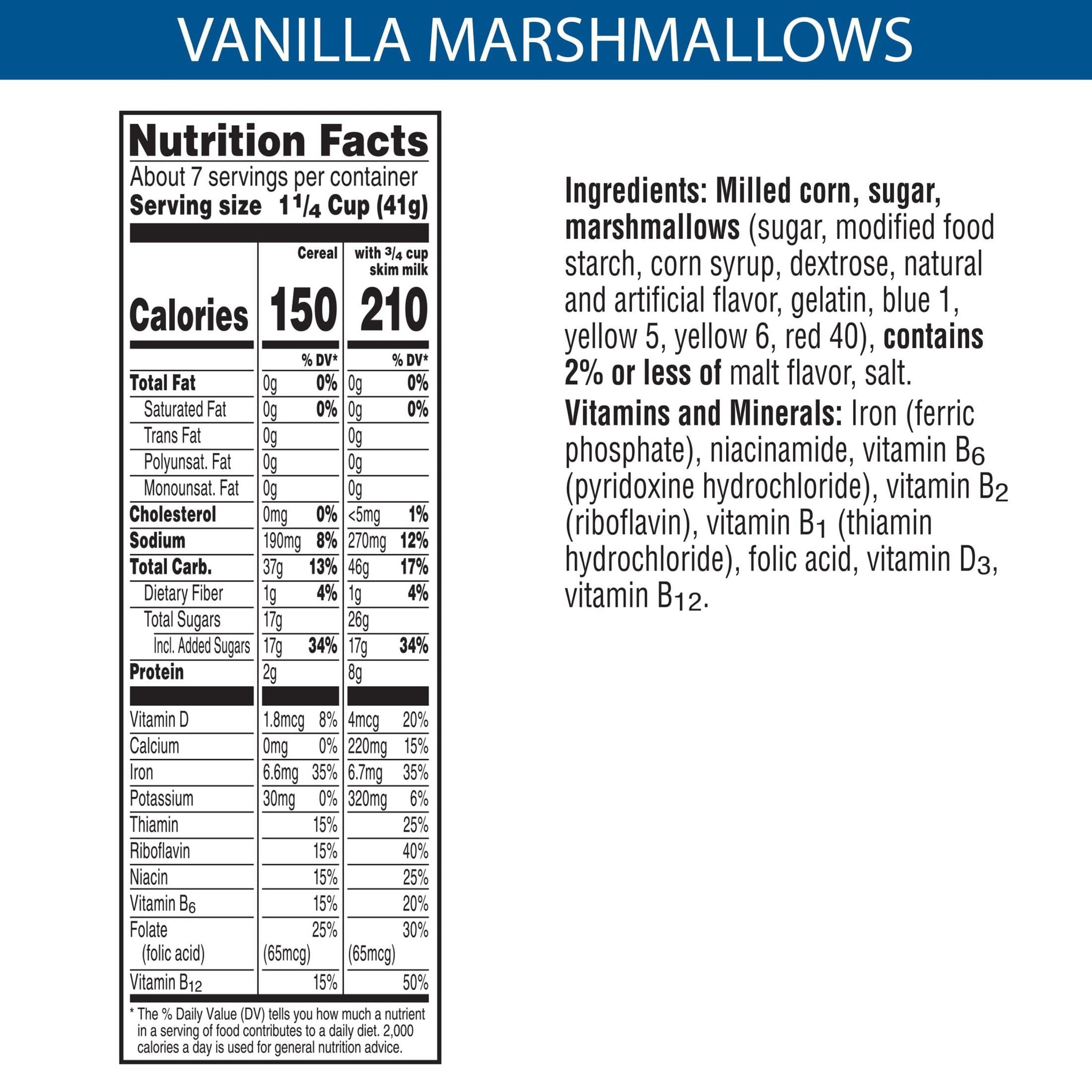 Kellogg's Frosted Flakes Cold Breakfast Cereal, 7 Vitamins and Minerals, Kids Snacks, Original with Vanilla Flavored Marshmallows (10 Boxes)