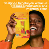 Day/Dream Morning Energy Drink Mix - Peach Mango, 200mg Natural Caffeine from Green Tea, Guarana, and Yerba Mate, L-Citrulline, L-Arginine, Acetyl