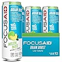 FOCUSAID Energy Blend, Brain Boosting Nootropics Drink, Alpha-GPC, GABA, B-Complex, Yerba Mate, Green Tea, 100% Clean, 100mg Natural Caffeine, 12-oz