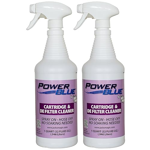 Jack's Magic Power Blue Cartridge & DE Filter Cleaner (32 oz) (2 Pack)