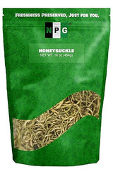 NPG Dried Honeysuckle Bulk 16 Oz, Jin Yin Hua, Natural Herbal Tea, Sweet Floral Aroma, Resealable Packaging, Versatile for Relaxing Teas, Traditional