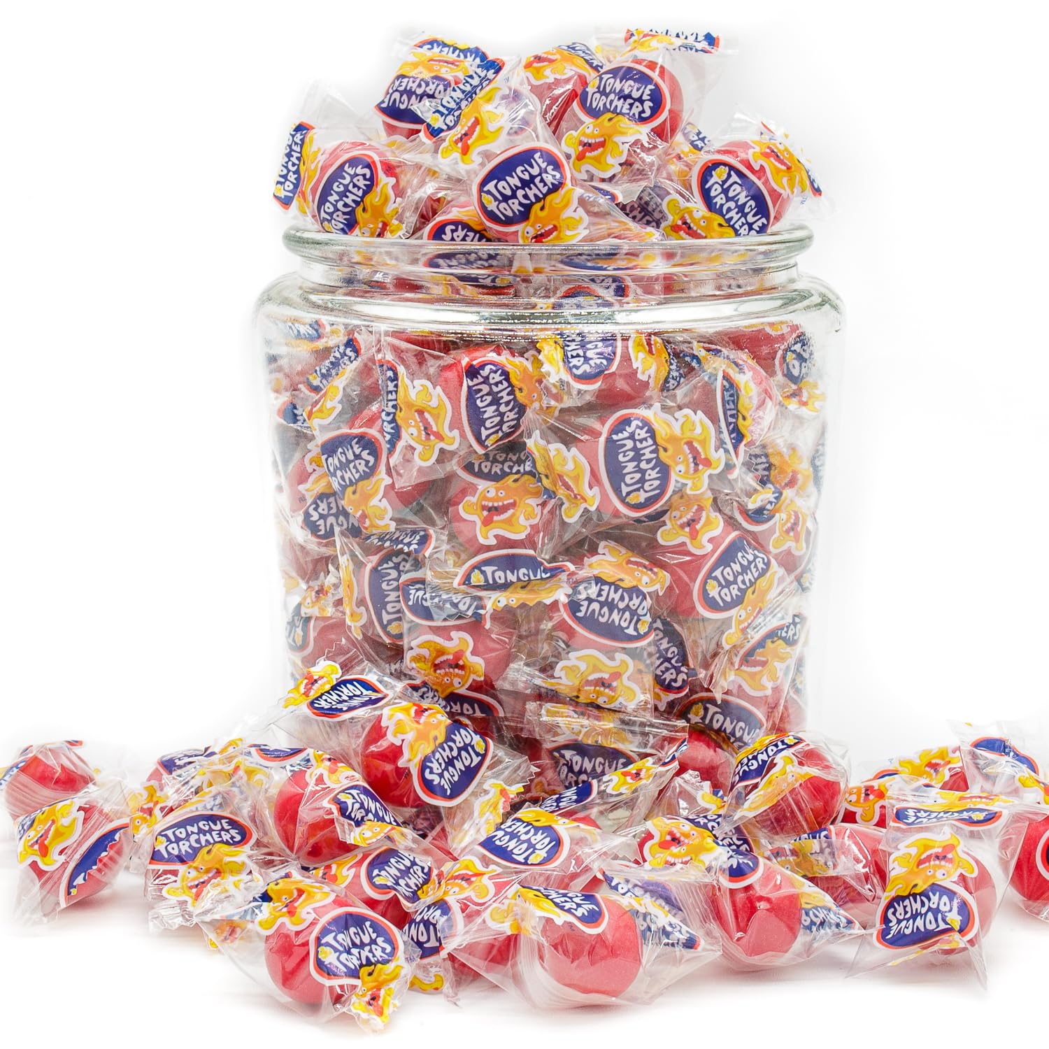 Fireball Candy 2 lb - in Bulk Resealable Bag, Hot & Spicy Cinnamon Hard Candy, Individually Wrapped